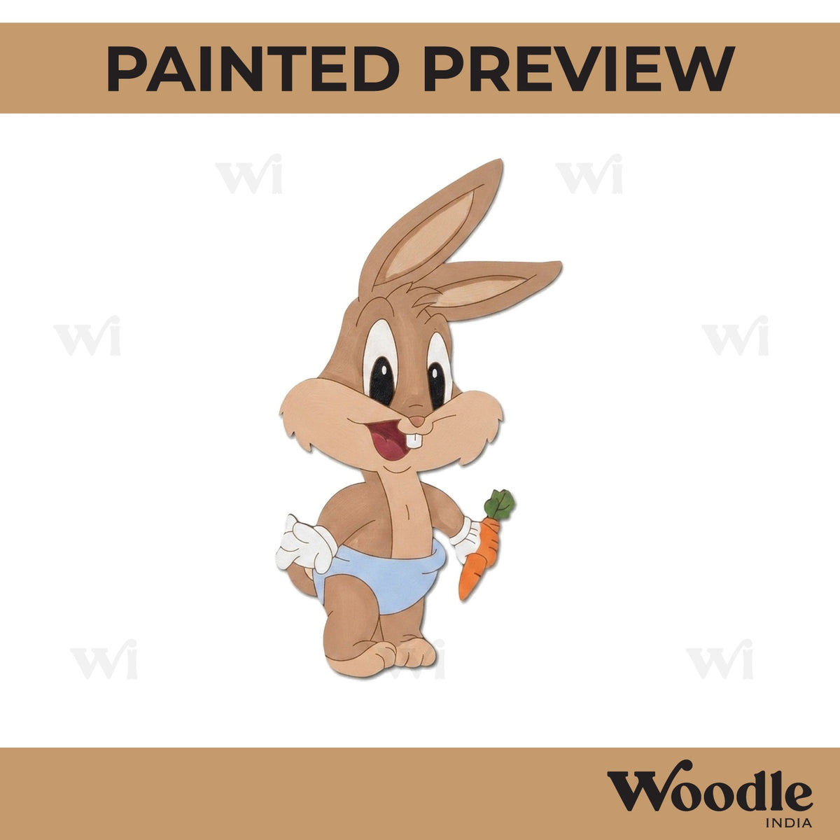 Rabbit Looney Tunes Cartoon Pre Marked MDF Design 1