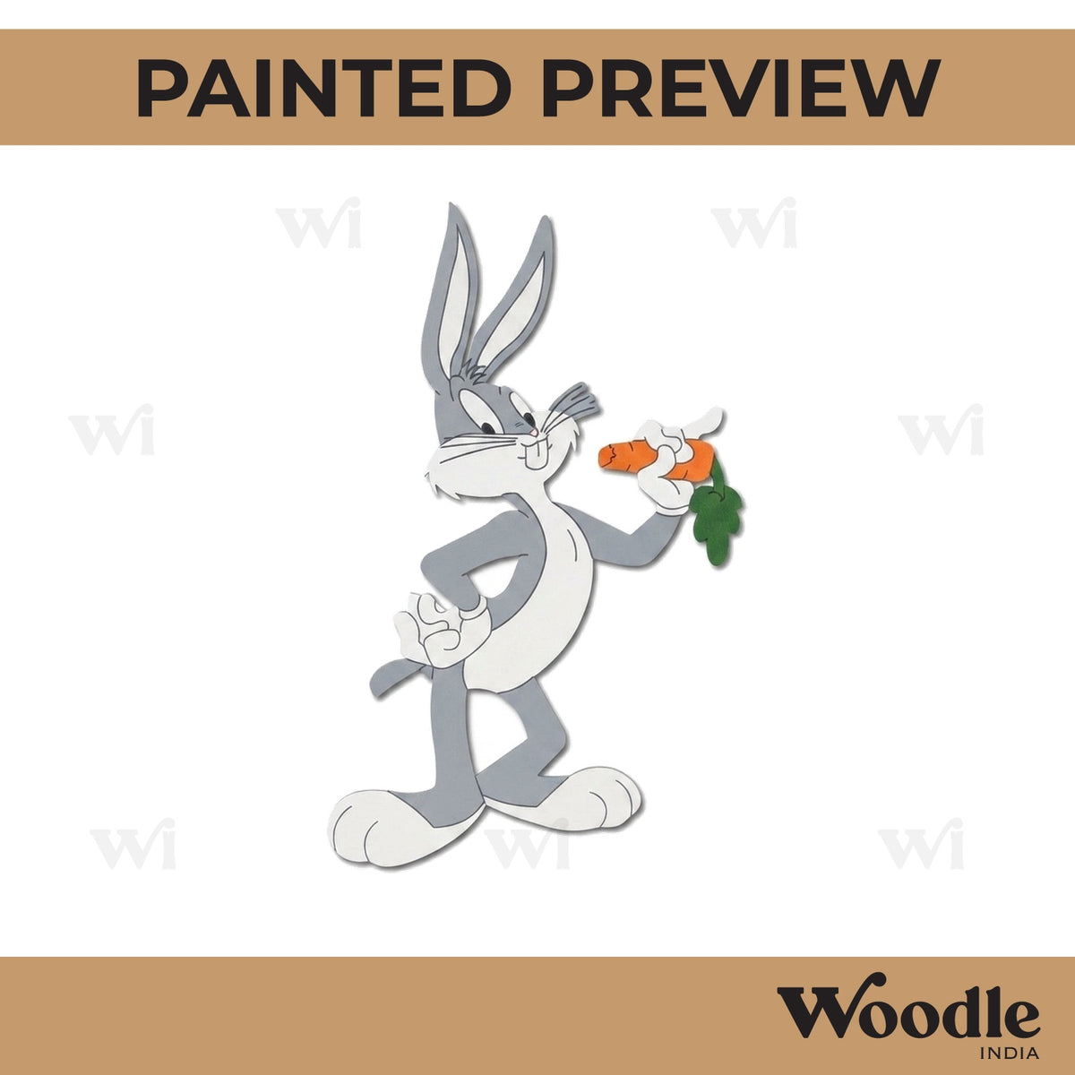 Rabbit Looney Tunes Cartoon Pre Marked MDF Design 2
