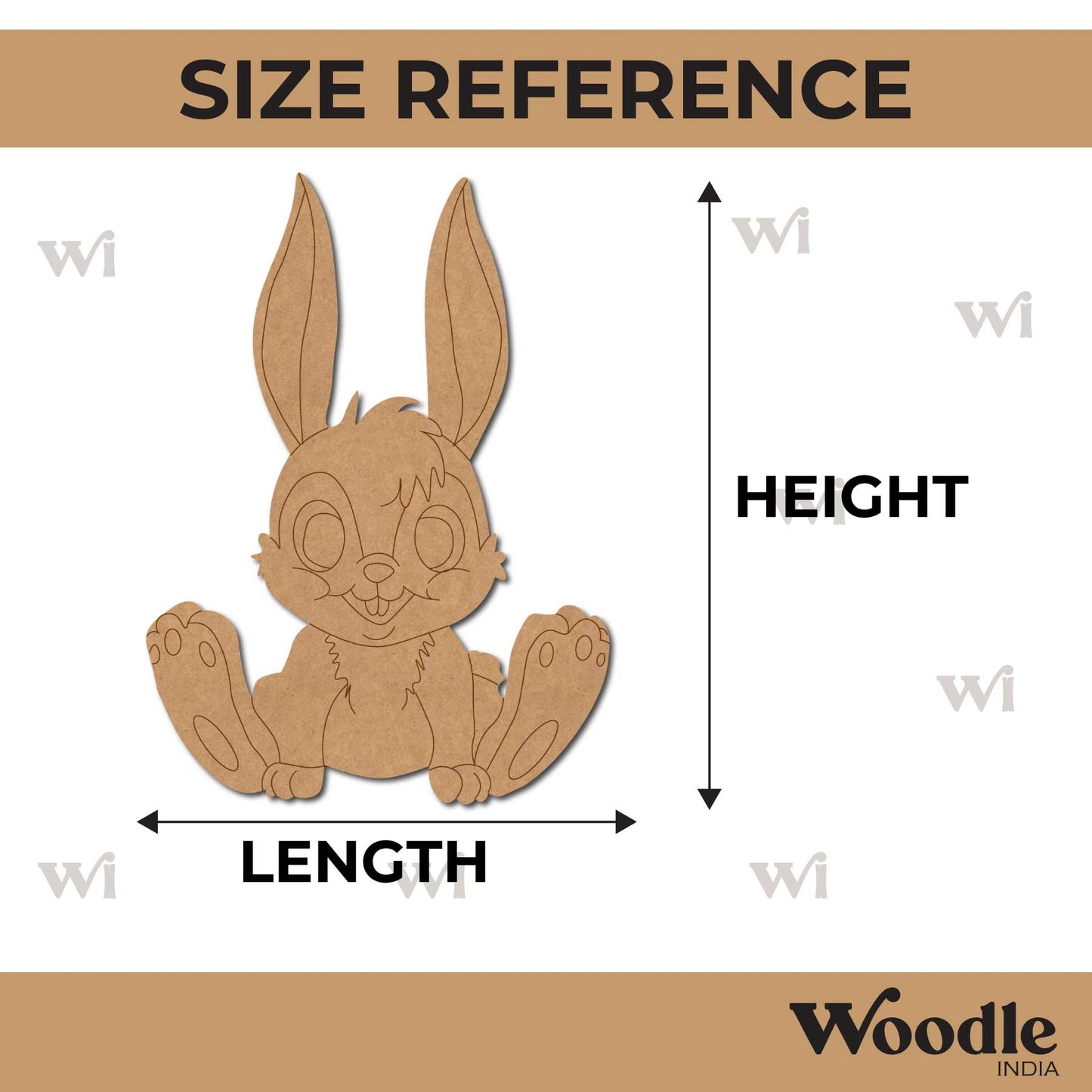 Rabbit Pre Marked MDF Design 11