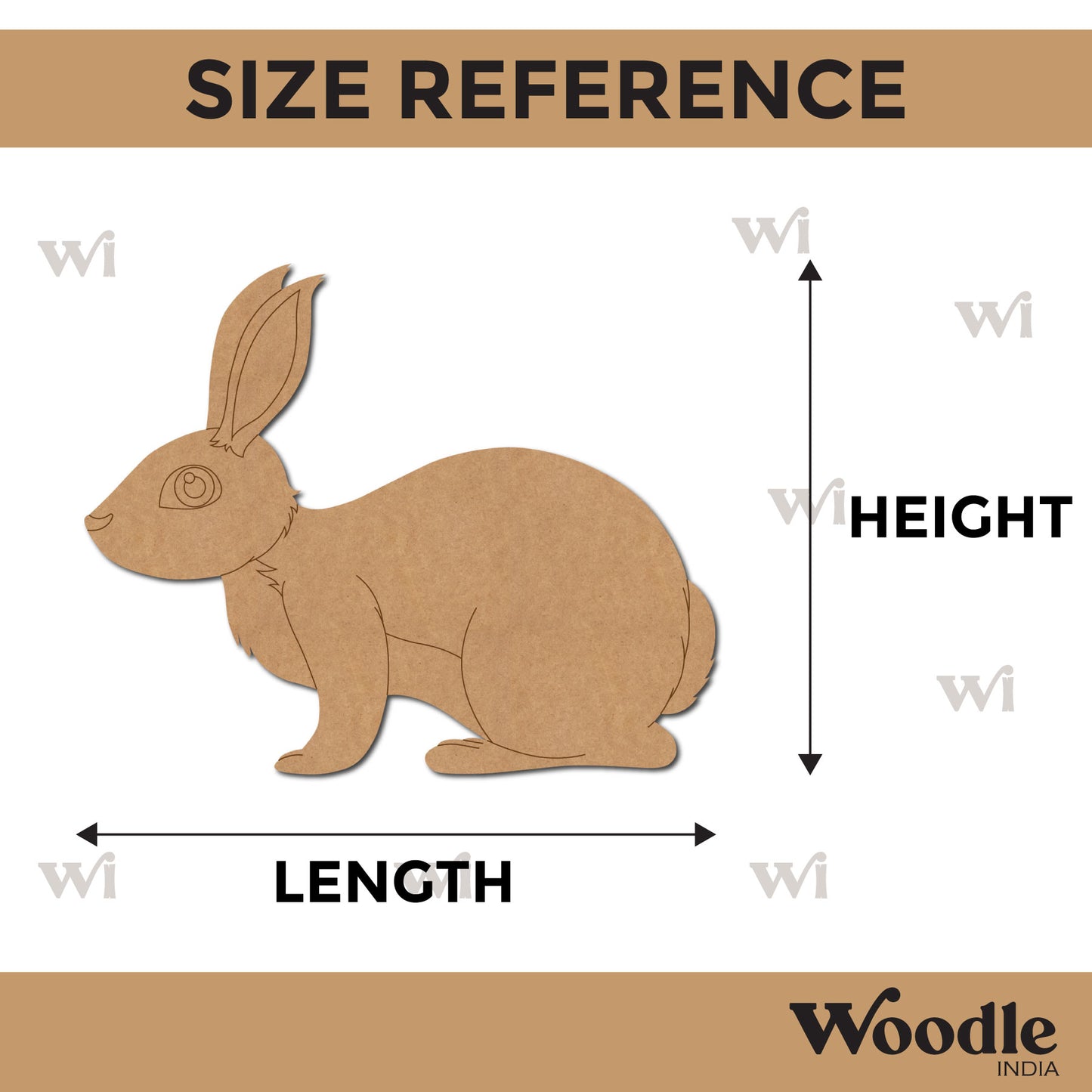 Rabbit Pre Marked MDF Design 7