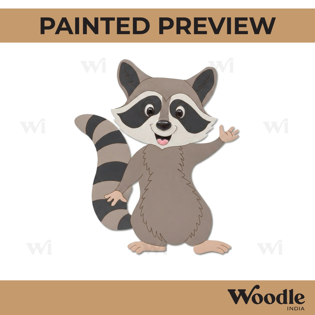 Raccoon Pre Marked MDF Design 1