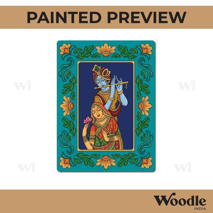 Radha Krishna Pre Marked Base MDF Design 2
