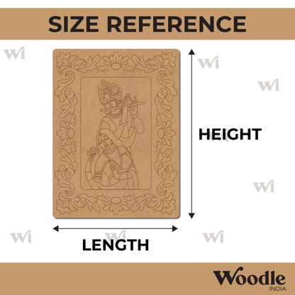 Radha Krishna Pre Marked Base MDF Design 2