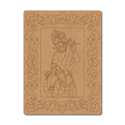 Radha Krishna Pre Marked Base MDF Design 2