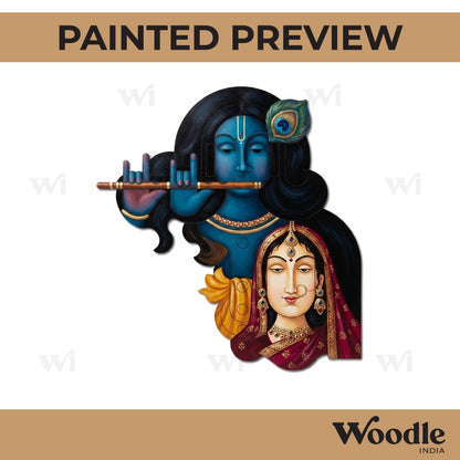 Radha Krishna Pre Marked MDF Design 3