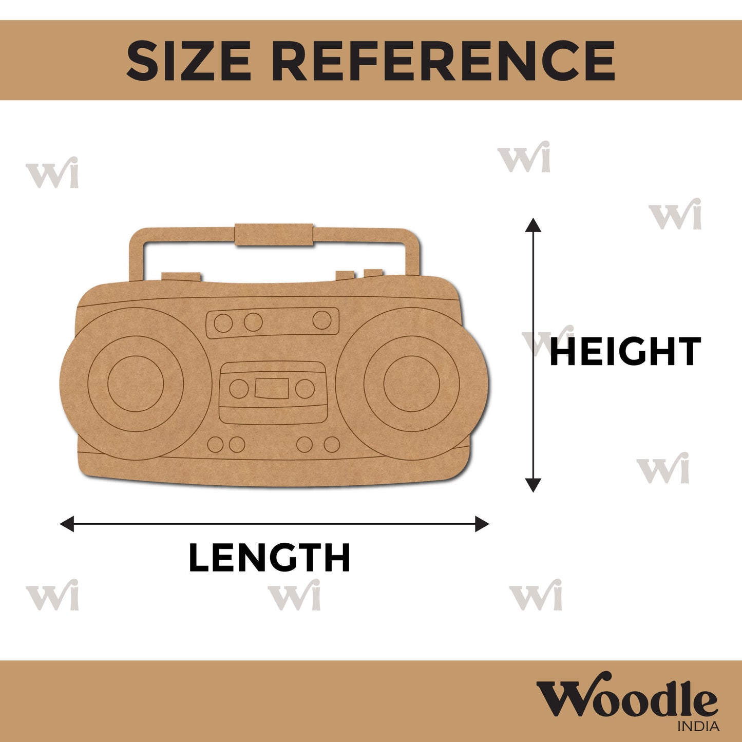 Radio Pre Marked MDF Design 1