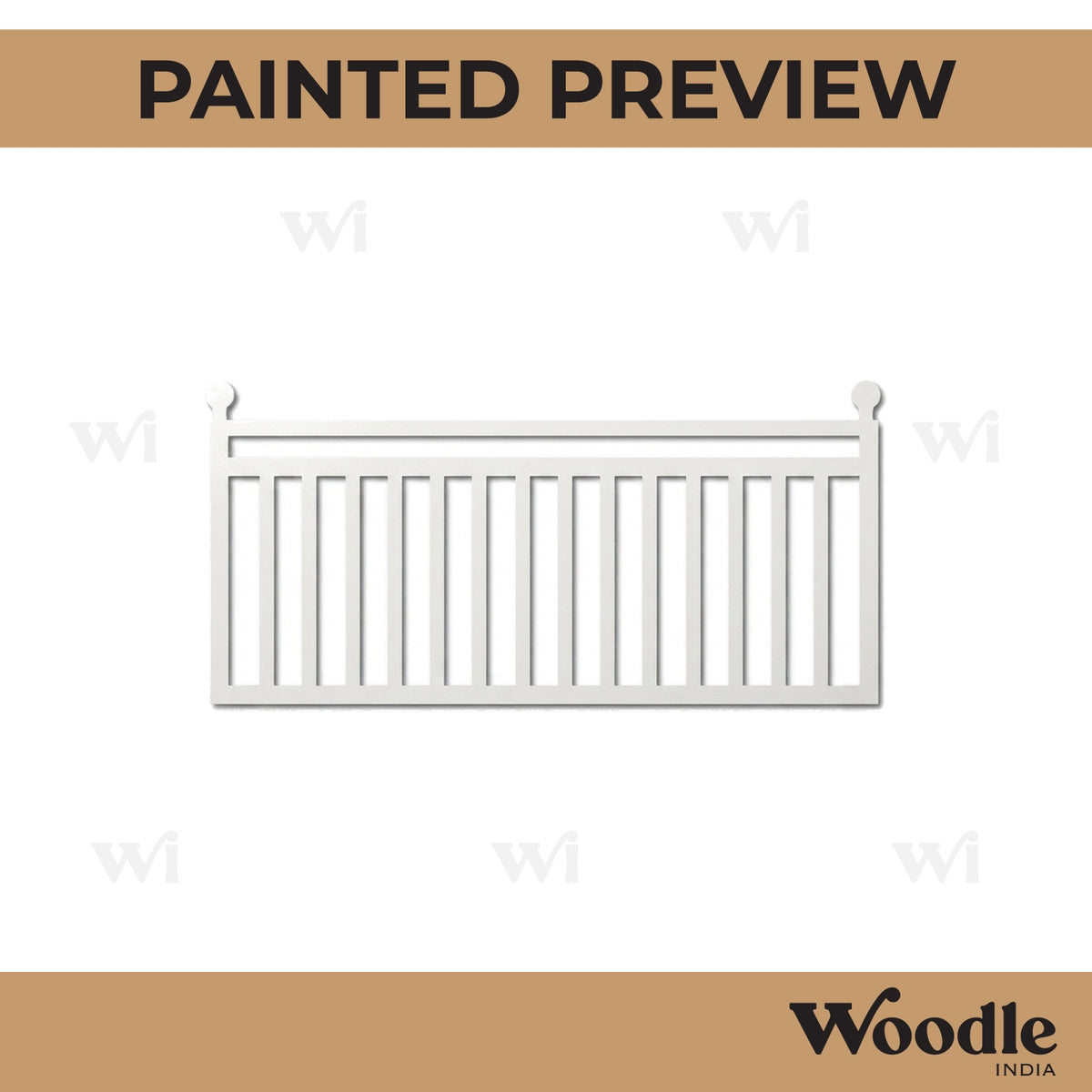 Railing Cutout MDF Design 1