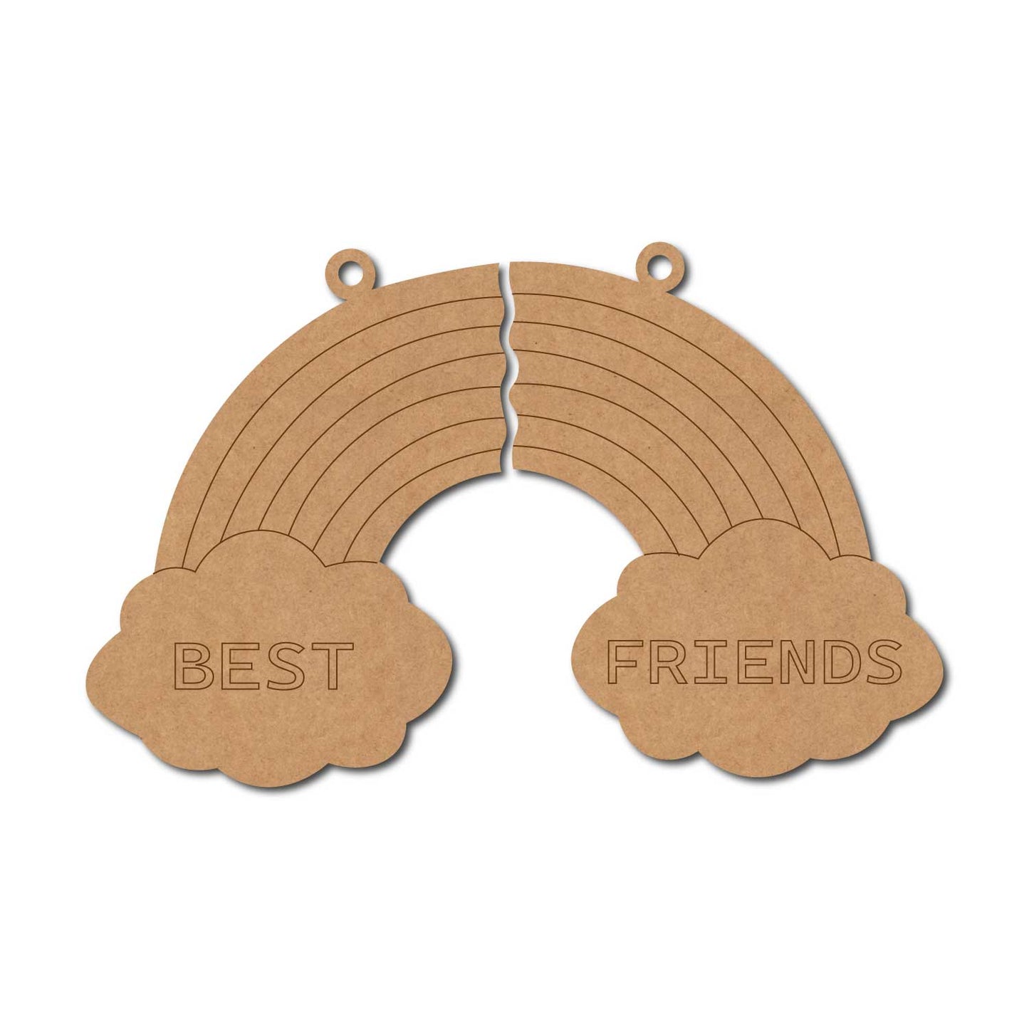 Rainbow Best Friends Pre Marked MDF Design 1