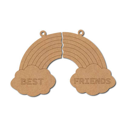 Rainbow Best Friends Pre Marked MDF Design 1