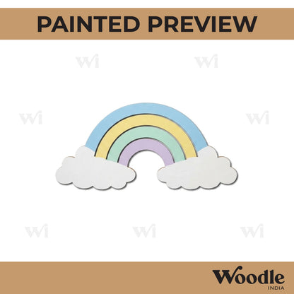 Rainbow Cutout MDF Design 2