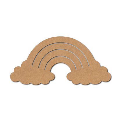 Rainbow Cutout MDF Design 2