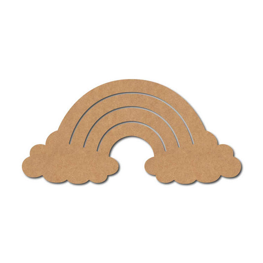 Rainbow Cutout MDF Design 2