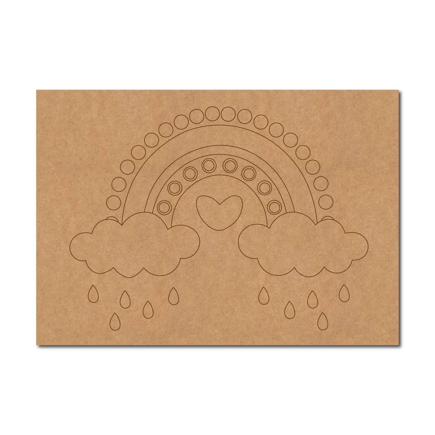 Rainbow Pre Marked Base MDF Design 1
