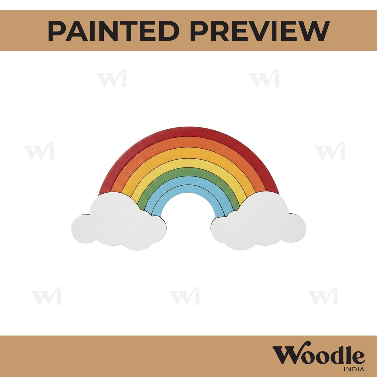 Rainbow Pre Marked MDF Design 1