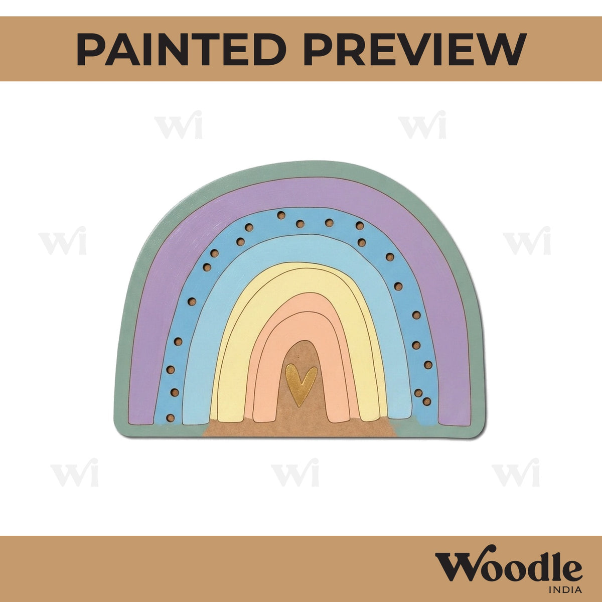 Rainbow Pre Marked MDF Design 6