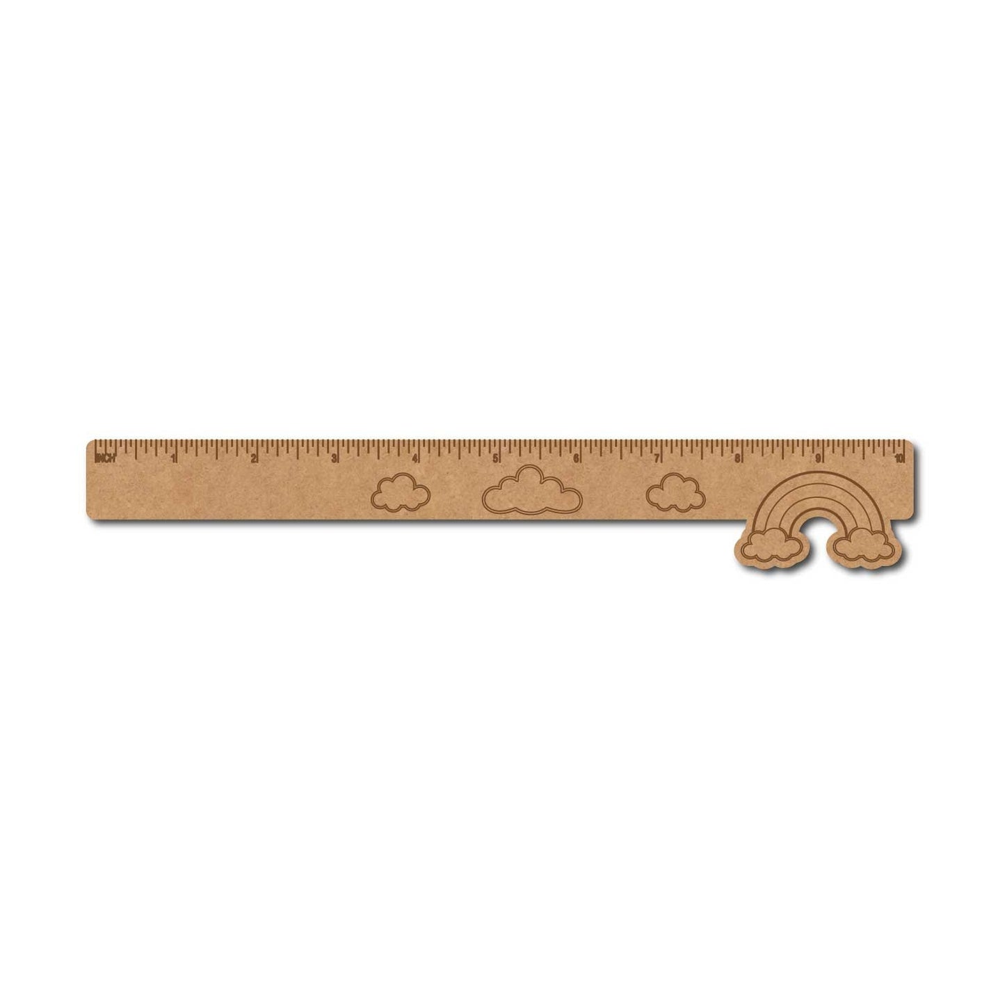 Rainbow Ruler Scale MDF Design 1