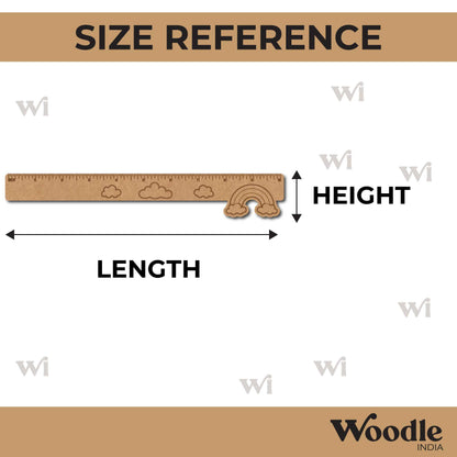 Rainbow Ruler Scale MDF Design 1
