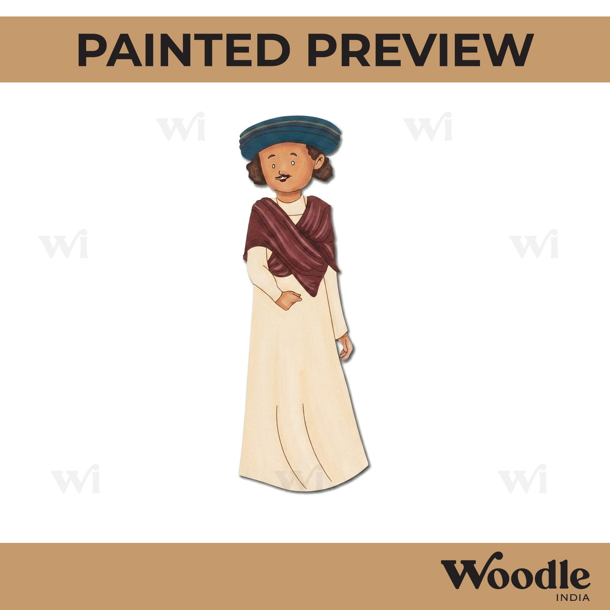 Raja Ram Mohan Roy Pre Marked MDF Design 1