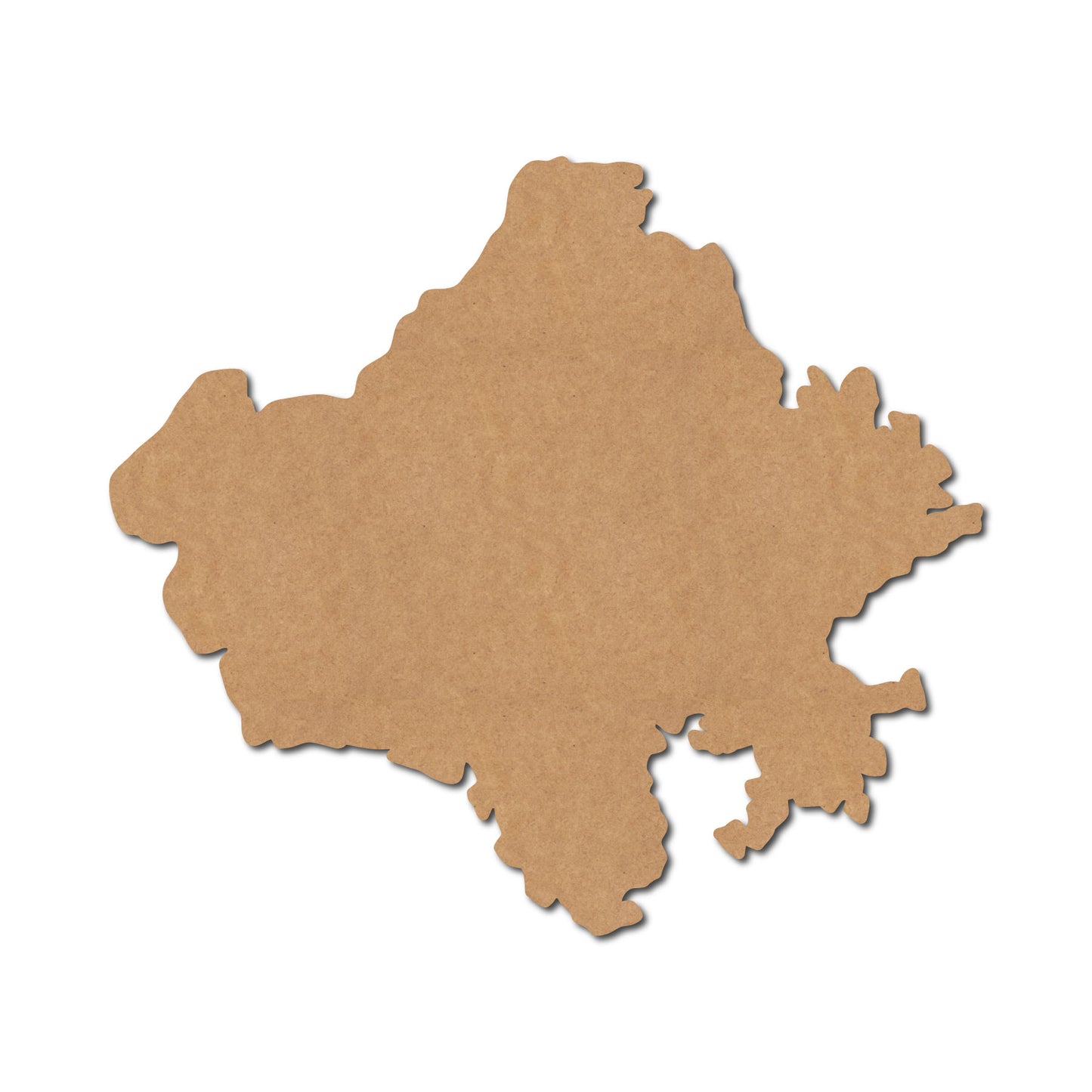 Rajasthan Map Cutout MDF Design 1