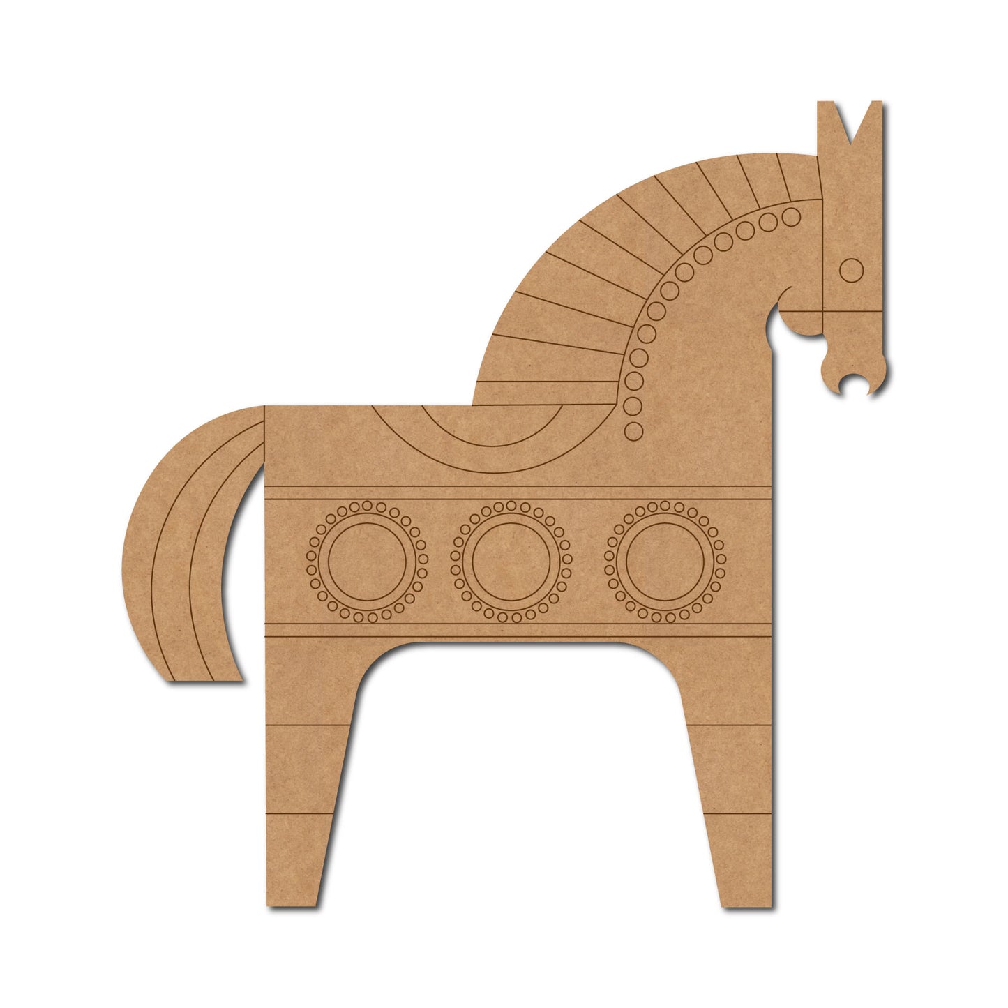 Rajasthani Horse Pre Marked MDF Design 1