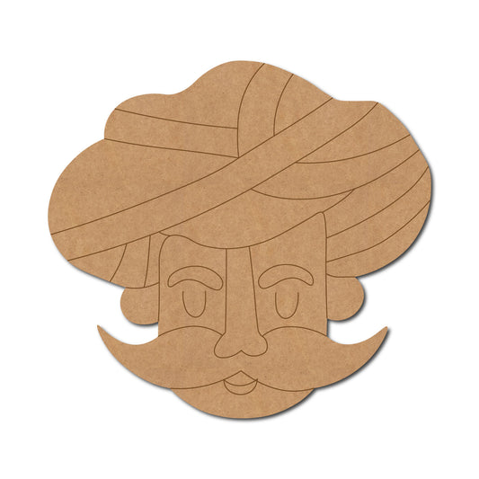 Rajasthani Man Pre Marked MDF Design 23