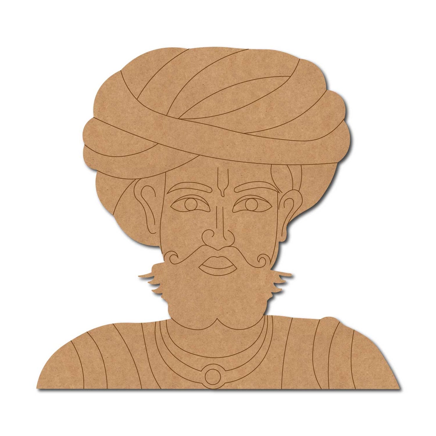 Rajasthani Man Pre Marked MDF Design 26