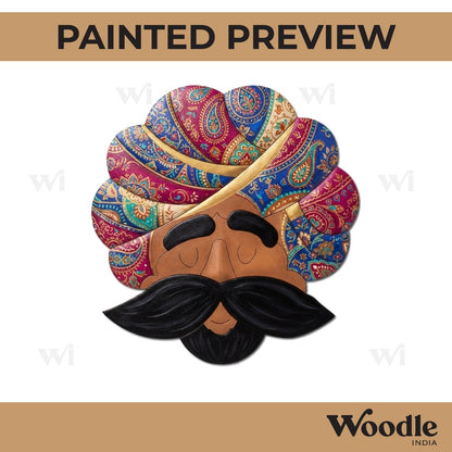 Rajasthani Man Pre Marked MDF Design 4