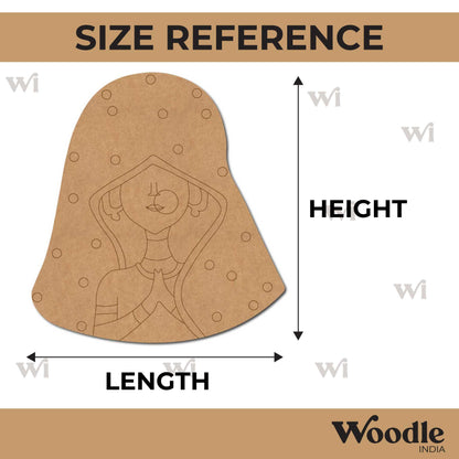 Rajasthani Woman Pre Marked MDF Design 16