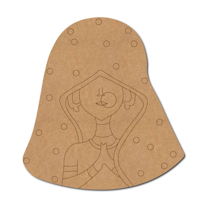 Rajasthani Woman Pre Marked MDF Design 16