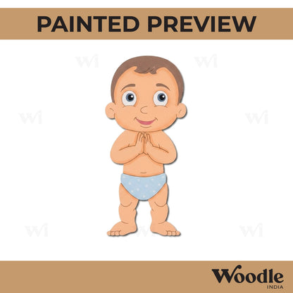Raju Chhota Bheem Pre Marked MDF Design 1