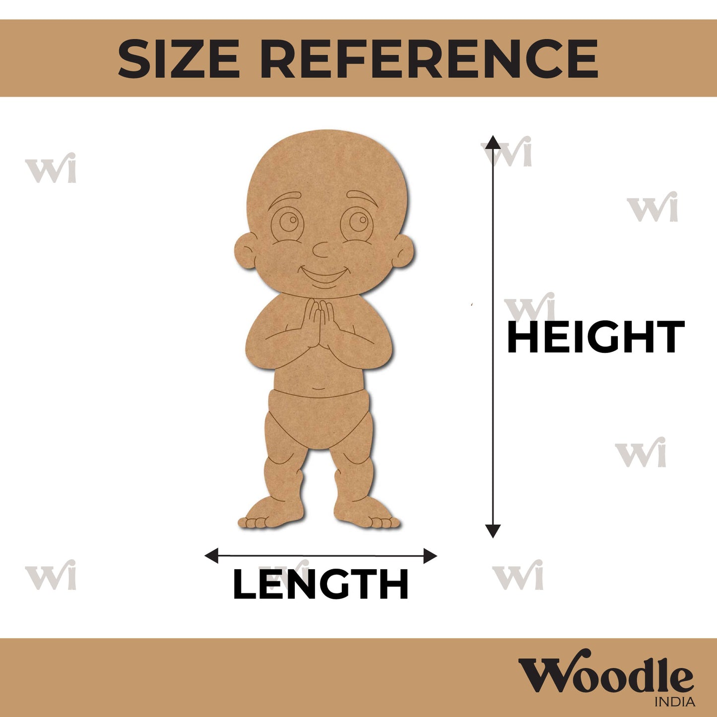 Raju Chhota Bheem Pre Marked MDF Design 1