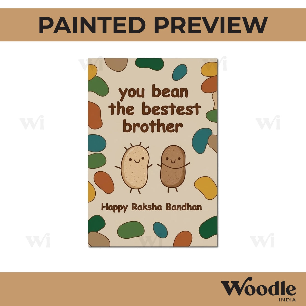 Raksha Bandhan Pre Marked Base MDF Design 12