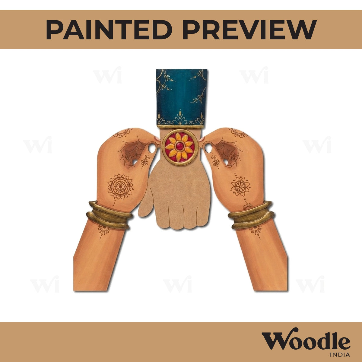 Raksha Bandhan Pre Marked Base MDF Design 13