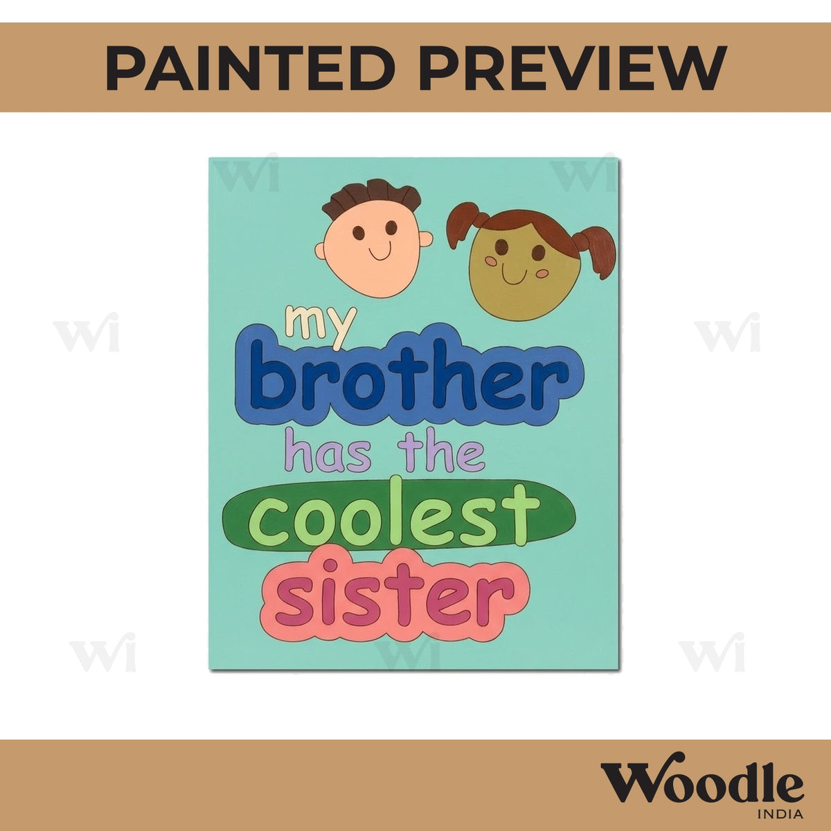 Raksha Bandhan Pre Marked Base MDF Design 4