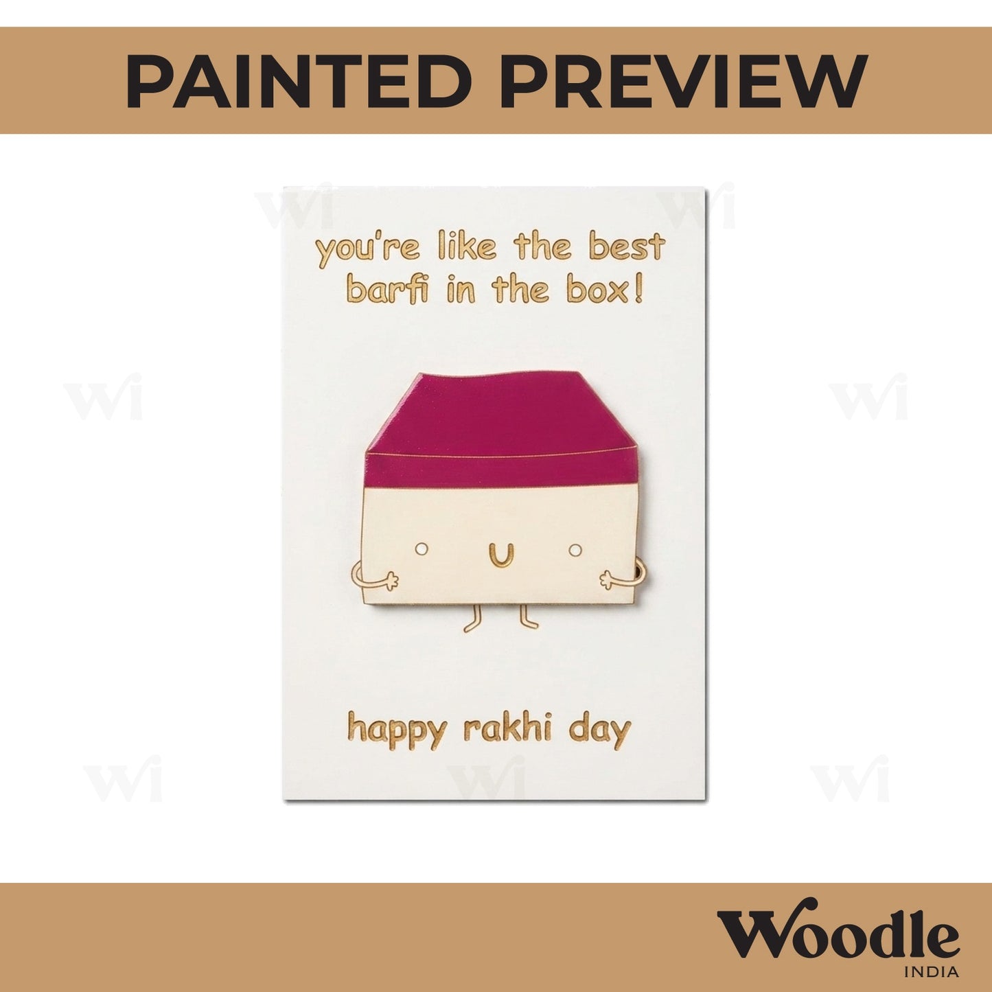 Raksha Bandhan Pre Marked Base MDF Design 5