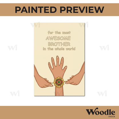 Raksha Bandhan Pre Marked Base MDF Design 6