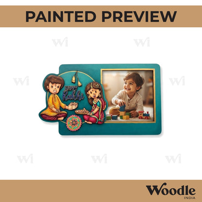 Raksha Bandhan Three Layered Photo Frame MDF Design 1