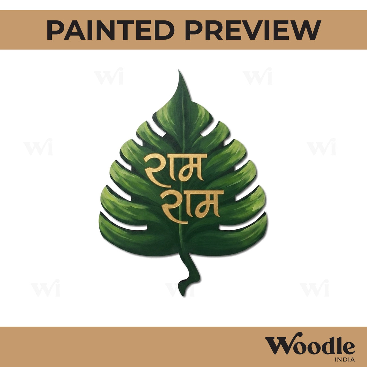 Ram Leaf Pre Marked MDF Design 1