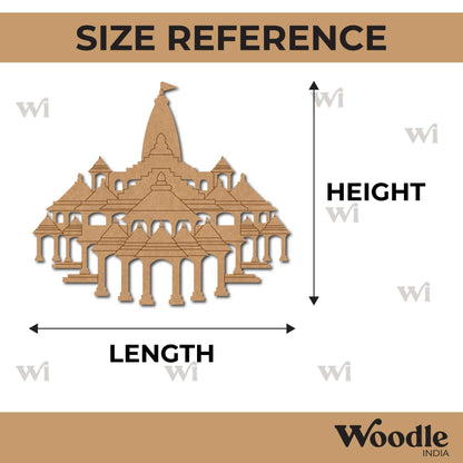 Ram Mandir Temple Pre Marked MDF Design 1