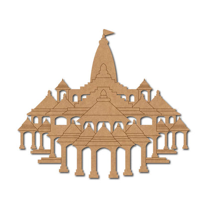 Ram Mandir Temple Pre Marked MDF Design 1