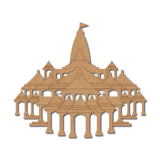 Ram Mandir Temple Pre Marked MDF Design 1