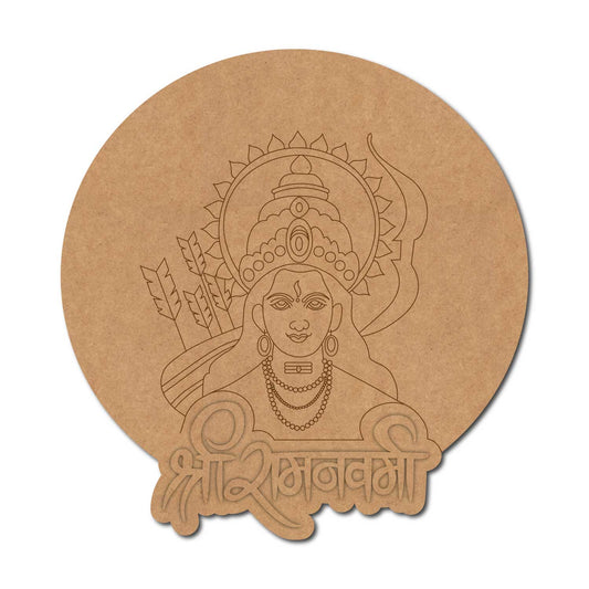 Ram Navami Pre Marked Round MDF Design 1