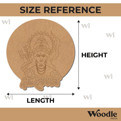 Ram Navami Pre Marked Round MDF Design 1