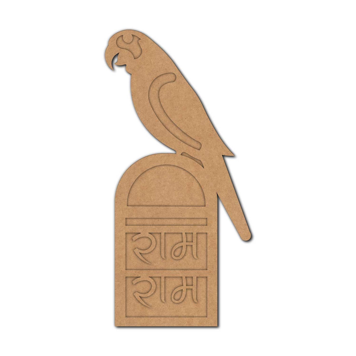 Ram Ram Parrot Two Layered Base MDF Design 1