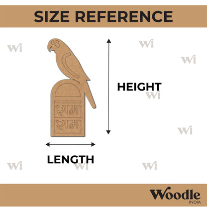 Ram Ram Parrot Two Layered Base MDF Design 1