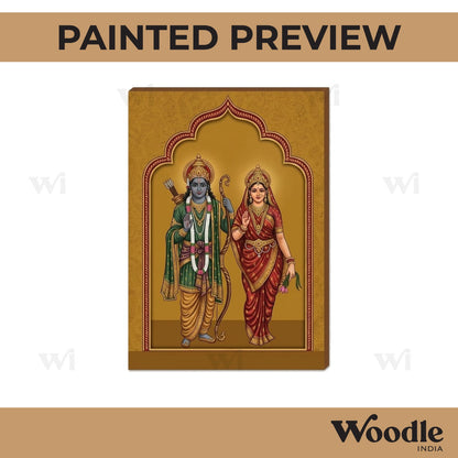 Ram Sita Jharokha Pre Marked MDF Design 2