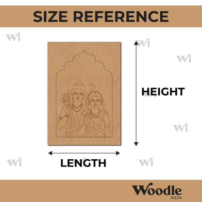 Ram Sita Jharokha Pre Marked MDF Design 4