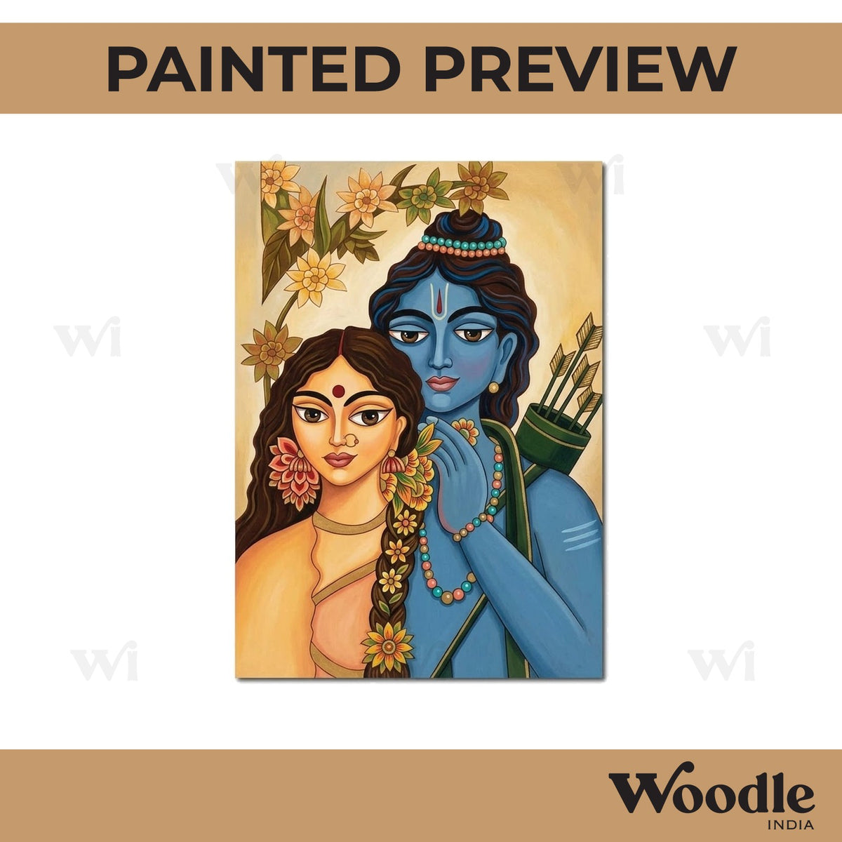 Ram Sita Pre Marked Base MDF Design 2