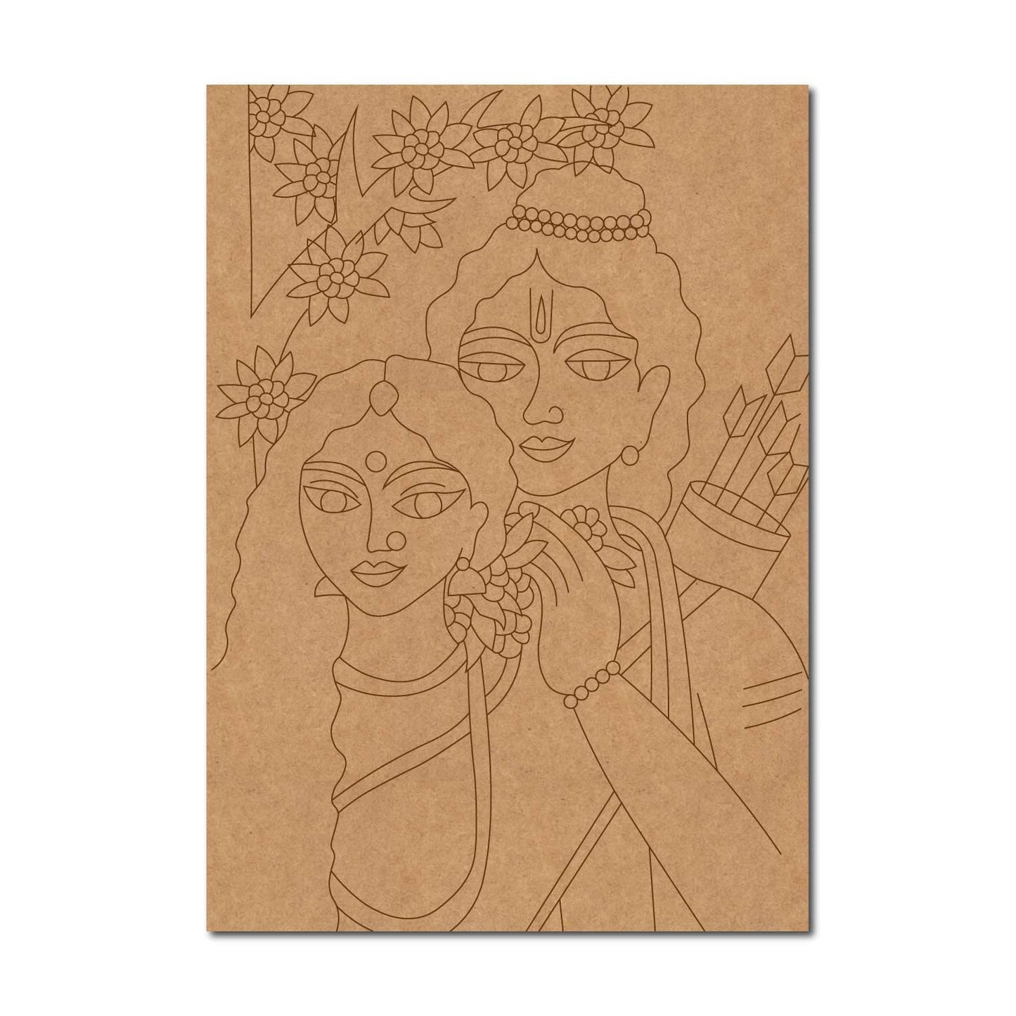 Ram Sita Pre Marked Base MDF Design 2