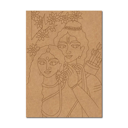 Ram Sita Pre Marked Base MDF Design 2
